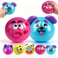 Cute Cartoon Squeeze Toys Set Curiosities Dog Face Swap Squishy Toy Soft Moldable Cute Slow Rise Squeeze Toy, Relaxing Sensory