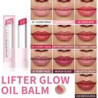 Lip Balm Glossy Glazed Finish Improves Lip Lines Hydration Plump Lip Balm 24HR Long Lasting Moisturizing Treatment 10 Colors