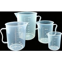 100/250/500/1000ML Plastic Measuring Cups Take Handles Clear Measuring Cup Appicable Bakery Milk Tea Lab Kitchen Liquid Supplies