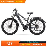 Vélos électriques PURE UNICORN U7 à double moteur pour adultes, 48V 2000W, vélo de montagne électrique, pneus larges 27,5*3,0", frein hydraulique, vélo électrique