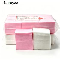 Nail Art Removal Wipes Lint Free Nail Polish Remover Cotton Pad Gel Nail Polish Eyelash Glue Cleaning Wipes Nail Supplies