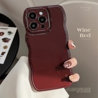 Retro Wavy Phone Case for iPhone 17 16e Plus 15 14 13 12 11 Pro Max Woman Girl Soft Shockproof Bumper Back Cover
