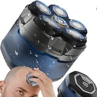 6 Head Portable Waterproof Rechargeable Shaving machine Foil Head Bald Shaver Barber Electric Shavers for Men