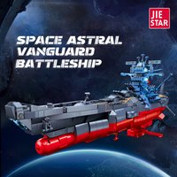 Military WWW2 Space Astral vanguard battleship MOC Building Blocks Toys With light Audlt Educational for boys gifts 2465pcs