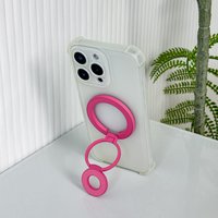 Double Sided Magnetic 3-Fold Ring Phone Stands For Magsafe Phone Stand Ring Holder Portable for Watching Videos & Video Calls