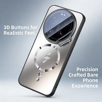 Case For Xiaomi 17 Ultra Frosted Magnetic High-grade Lens Holder Acrylic Cover For Xiaomi 17ultra Shockproof Bumper Funda