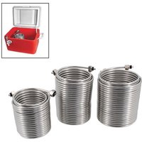 Stainless Steel Jockey Box Dual Coil 5/16"OD 50/70/80ft Draft Equipment DIY Jockey Box Homebrew Kegging Parties Picnics Coil
