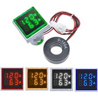 Mini Dual Display Voltmeter & Ammeter LED Digital Voltage Gauge AC 50-380V 0-100A Current Meter Durable Voltage Panel Tester
