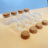 12/24/36 Pcs 26x37x40mm 25ml Mini Glass Wish Bottles Cork Tiny Jars Kitchen Spice Storage Home Decor DIY Crafts Wedding Favors
