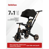 Baby tricycle children's bicycle 1-6 years old lightweight folding two-way stroller