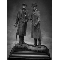 1/32 54mm ancient stand include 2 figures with base Resin figure Model kits Miniature gk Unassembly Unpainted