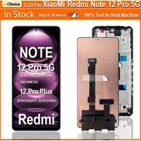 6,67" Super AMOLED Display For Xiaomi Redmi Note 12 Pro 5G LCD Touch Screen Digitizer Assembly For Redmi Note 12 Pro Plus LCD
