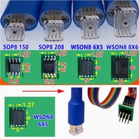 4 Stück für Sop8 WSON Chip Download- und Brennwerkzeug Federstift-Programmierkabel für Flash- und EEPROM-Chips Sop8 WSON Tool