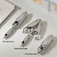 1 Pc Transformable Squid Pen Retractable Press Decompression Novelty Stationery for Student Office Daily Writing Signature
