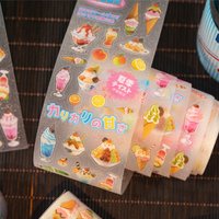 50mm * 2m Kawaii Japanese Showa Cuisine PET Die cut Stickers DIY Diary Album Handmade Scrapbooking Material Stationery Stickers