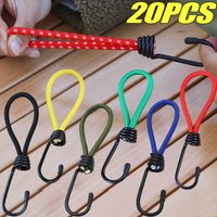 Multifunction High Elastic Rope Hook Anti-wind Canopy Tarp Tent Cords Outdoor Camping Bungee Fixed Binding Belt Hooks Fastener
