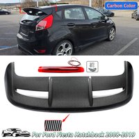 Für FORD FIESTA MK7 MK7.5 2008-2015 Heckdachspoiler Dachspoiler Flügel Lippe ST-Stil Carbon-Optik