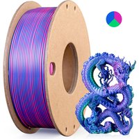 Silk PLA 3D Printer Filament 1.75mm Triple Color Silk PLA Filament 3D Printing Filament 250g 3 In1 Color