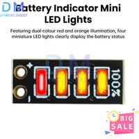 1S/2S/3S Mini Battery Level Indicator Module Lithium Battery Power Indicator Module Battery Level Display Mini LED Light