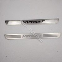 For Peugeot Partner MK2 Tepee Box Combispace 2008-2023 Door sill scuff plates thresholds protector Stickers Welcome Pedal