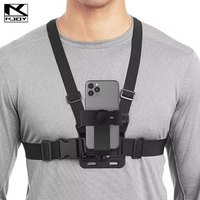 1 PC With Chest With Fixed Bracket Sports Camera Mobile Phone Camera Black Bracket Accessories Adjustable Mobile Phone Holder