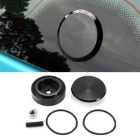 Aluminum Alloy Rear Wiper Delete Kit Black Color Universal Fit Wiper Arm Delete Cover Silver Aluminum 30-40mm Hole Plug Cap