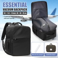Vacuum Compression Backpack,Backpack for Women Men, Backpack 40x30x20 Airplane, Airplane Cabin Backpack Send a Toiletries Bag