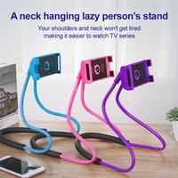 Mobile Phone Holder Hanging Neck Lazy Cellphone Mount Accessories Adjustable 360 Degree Phones Holder Stand for IPhone Samsung