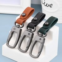 Handmade Genuine Leather Keychain Keyring DIY Car Keychain Key Holder Keys Organizer Charms Accessories for Men Women