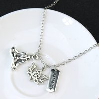 Classic Yoga Necklace Lotus Namaste Pendant Handmade Women Necklace Buddha Flower Choker Long Chain Jewelry Gifts