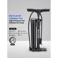 AliExpress West Biking WEST BIKING 160PSI Bicycle Pump Portable Fast-Inflation Blast Pump With Gauge Presta&Schrader Valve E-Bike MTB Road Bike Pump