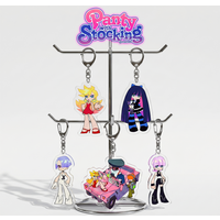 Anime Panty & Stocking with Garterbelt cute cartoon Panty Stocking 6CM Acrylic Cute bag charm Car keychain bag body kit keyring