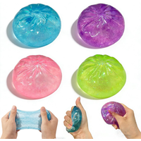 Viral Maltose Dumpling Toy: 5.5cm Glitter Squeeze Ball, Realistic Food Sensory Fidget, ASMR Slow Rebound Bao Bun, Mystery Gift