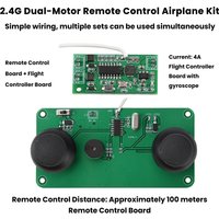 2.4 GHz dual-motor RC aircraft module, fixed-wing glider differential control circuit board, flight control board DIY kit