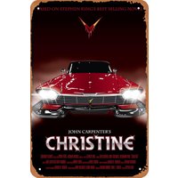 Christine Movie Poster Retro Metal Sign Vintage Tin for Wall Decor Cafe Bar Office Home Art Gift
