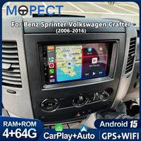 MOPECT Android 15 dla Benz Sprinter Volkswagen Crafter 2006 - 2016 Radio samochodowe Android Multimedialny odtwarzacz wideo GPS Stereo CarPlay