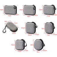 NEW Portable Shockproof Headphone Case Earphone Bag Headset Storage Bag Hard Shell Earphone Accessories Memory Card USB Cable