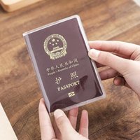 1PC Travel Dirt Protection Passport Cover Wallet Purse PVC Transparent Women ID Business Credit Card Passport Holder Bag