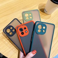 Shockproof Armor Matte Clear Case For Xiaomi Mi 11 Lite Ultra 10T lite Poco F3 X3 GT Redmi Note 7 8 9 9S 10 Hard PC Bumper Cover