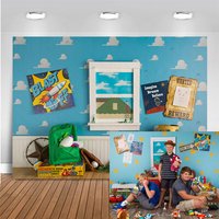 Andys Room Second Wall Photo Background Cartoon Children Birthday Cake Smash Photography Backdrop Photo Studio Props