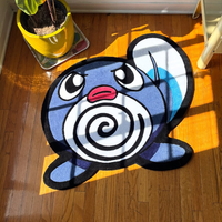 Cartoon Anime Cute Pokemon Tuff Poliwag Rug Floor Mat Kids Room Decor Non-Slip Carpet,Pet/Game Mat,Soft Decorative Blanket