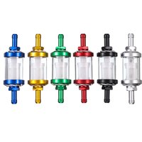 8mm CNC Aluminum Alloy Glass Gas Fuel Gasoline Oil Filter Moto for Dirt Pit Bike 125/140/150/160cc CRF70 90 110 TTR100 110 KLX65