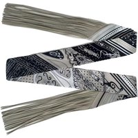 HOT! 130x5cm Tassel Europe Spring Cashew Nut Women's Decorative Small Silk Scarf Hair Band Binding Bag Handle Ribbon Small Scarf