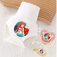 Baby Gift Set - Princess Diaper Cover with Rhinestone Pacifier & Clip, Newborn Photo Prop & Baby Shower Gift