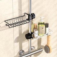 Easy to install, bathroom shower area, soap rack, shampoo and shower gel bathroom storage rack