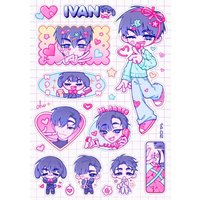 ALIEN STAGE KeyChain Women Luka Key Chain for Men IVAN Key Ring Acrylic Car Keyring Party Pendant Cosplay Girls Gift Jewelry