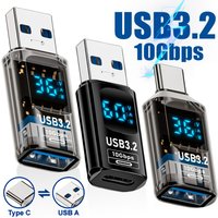 Digital Display 10Gbps USB3.2 OTG Adapter USB Male to Type C Female Converter Fast Charge Data Transafer Adapter For Laptop PC