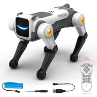 New RC Robot Dog Gesture Control AI Mechanical Dog Voice Command APP Programmable Singing Dancing Stunt Bionic Kids Toy Gift