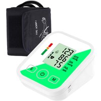 Automatic Digital Blood Pressure Monitor Upper Arm with Arrhythmia Detection Adjustable Cuff LED Display Health Tonometer