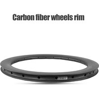Carbon Fiber Bike Rims 20 Inch 451 24Hole Disc Brake Carbon BMX Rims 20 50mm Depth 20" Bicycle Rims